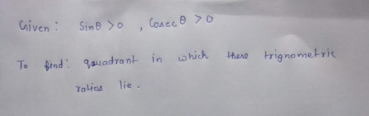 Trigonometry homework question answer, step 1, image 1